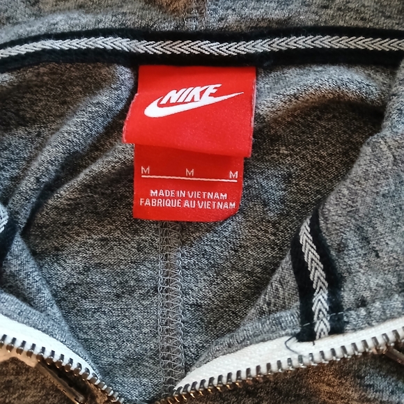 Nike Heather Gray Full-Zip Hoodie - Picture 4 of 4